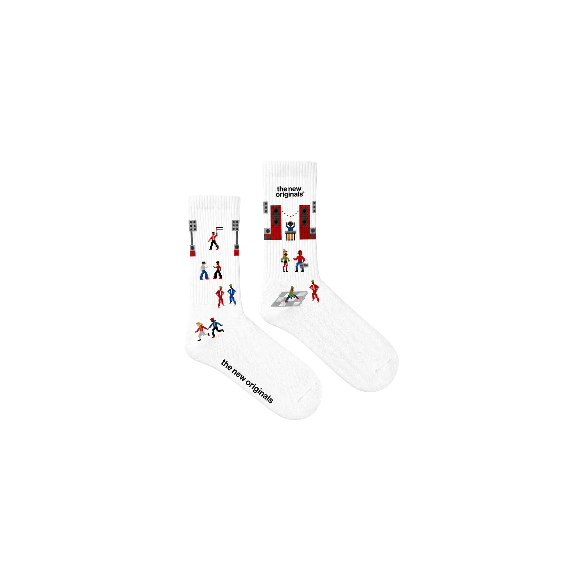 The New Originals Block Party Socks White