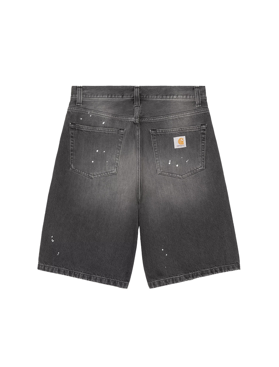 Carhartt WIP Landon Short Black Destroy Wash Splatter