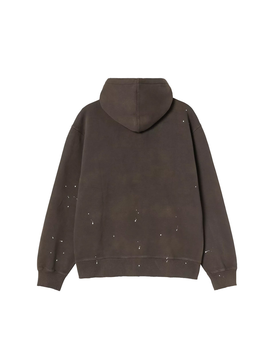 Carhartt WIP Hooded Painter Jacket Tobacco Destroy Wash Splatter