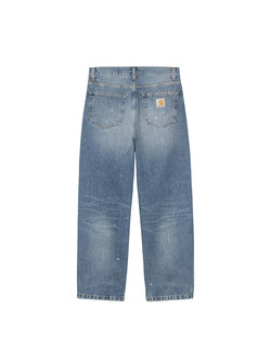 Carhartt WIP Landon Pant Blue Destroy Wash Splatter