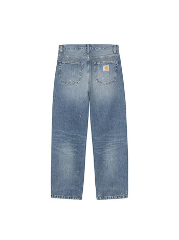 Carhartt WIP Landon Pant Blue Destroy Wash Splatter