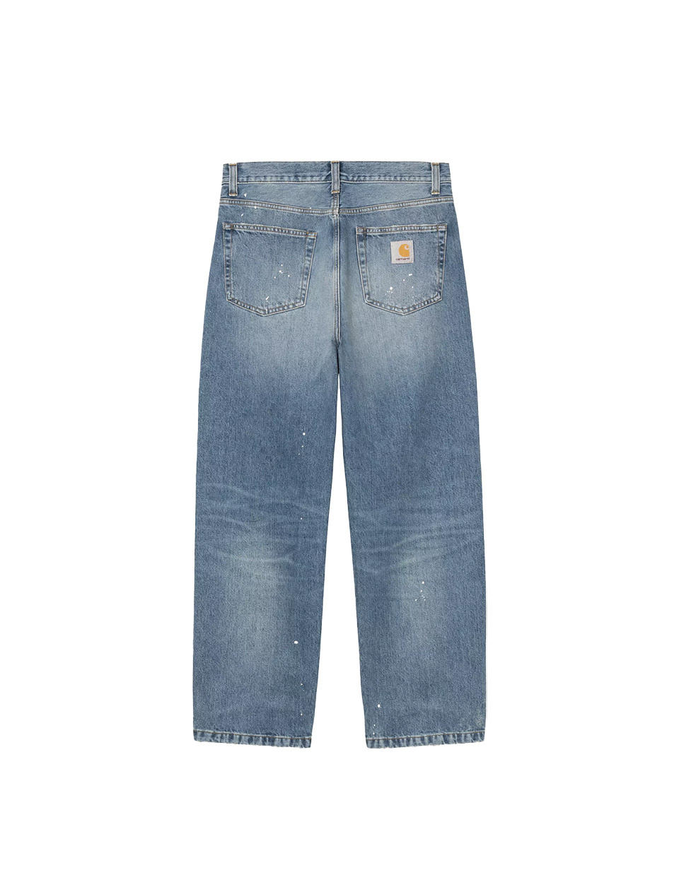Carhartt WIP Landon Pant Blue Destroy Wash Splatter