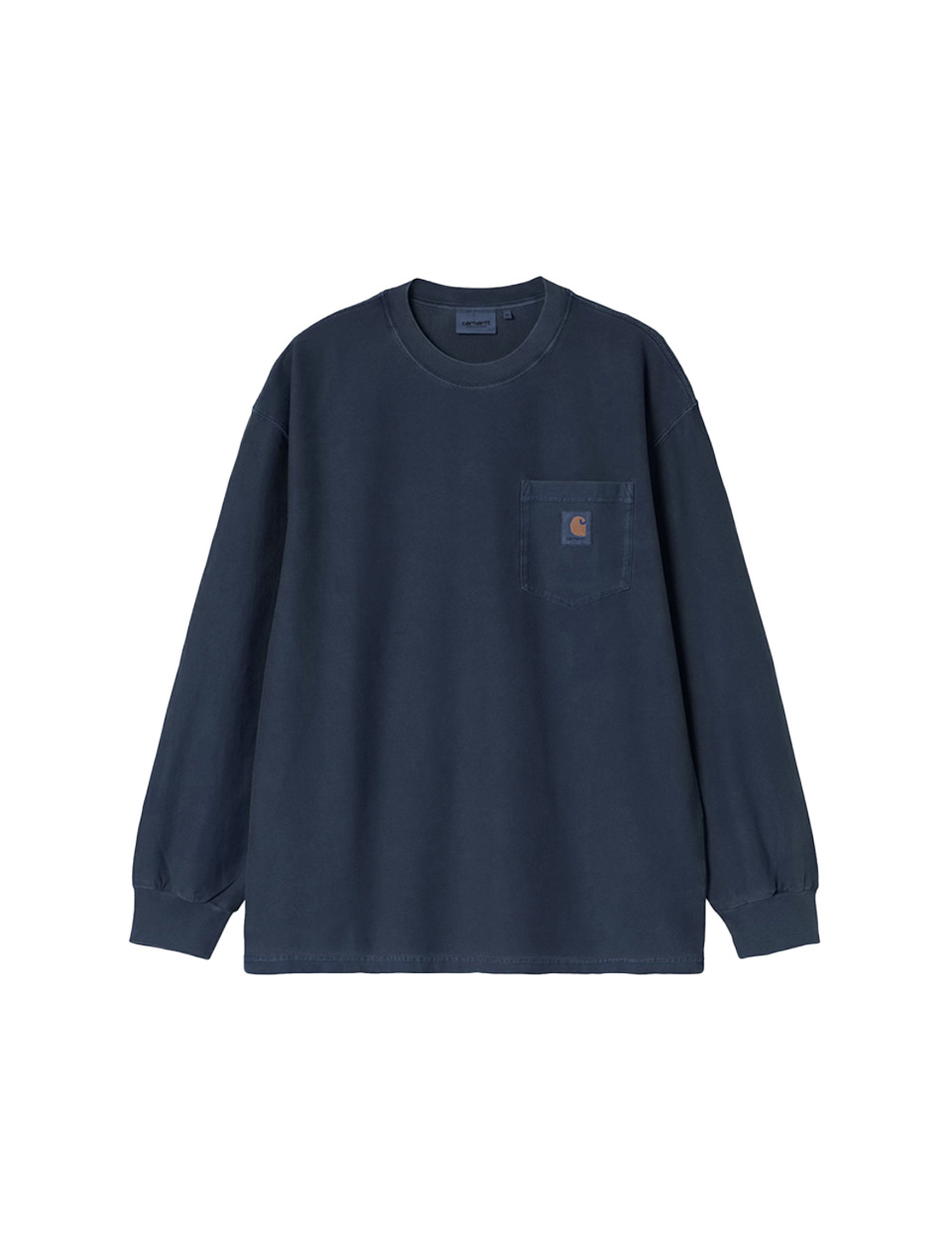 Carhartt WIP L/S Loose Pocket T-Shirt Dark Navy Garment Dyed