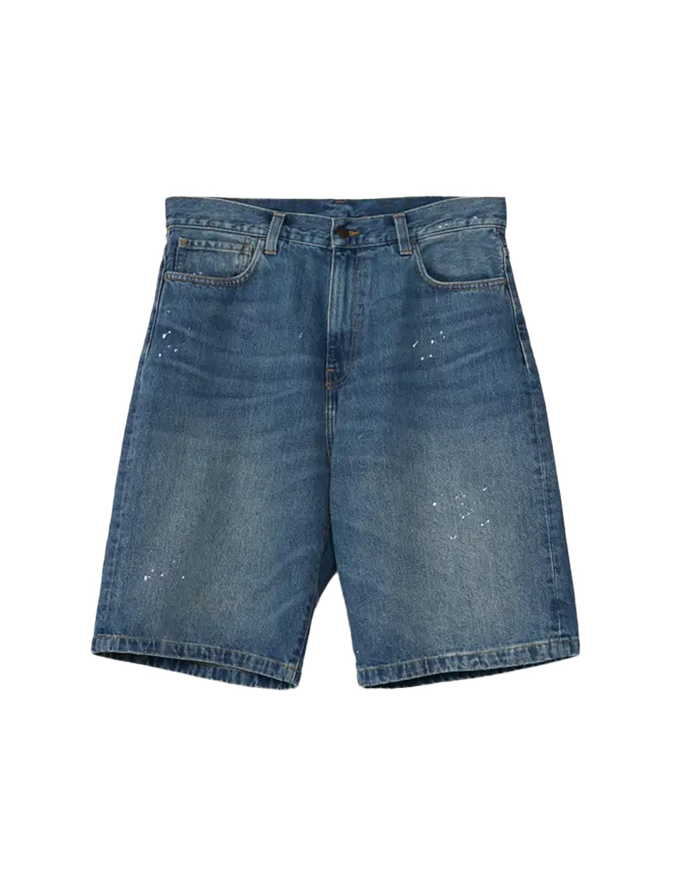 Carhartt WIP Landon Short Blue Destroy Wash Splatter