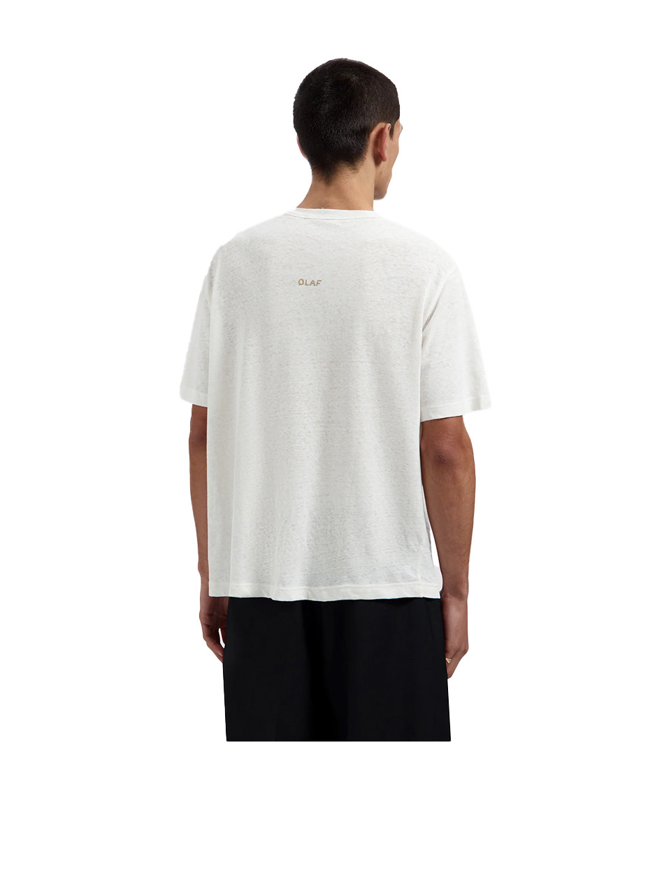 OLAF Essential Cotton Linen Tee Off-White