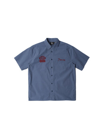By Parra The End Books Short Sleeve Shirt Blue