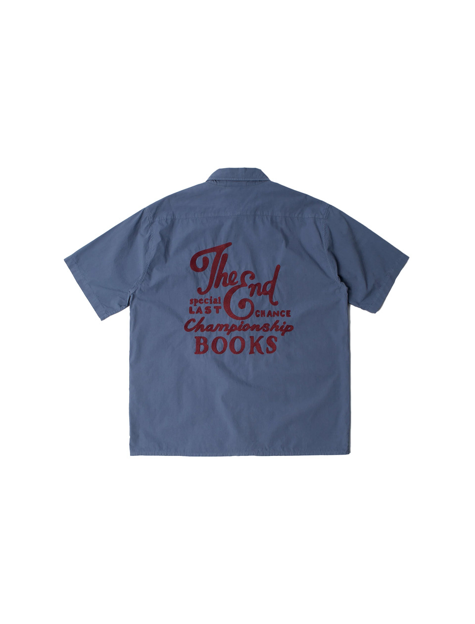 By Parra The End Books Short Sleeve Shirt Blue