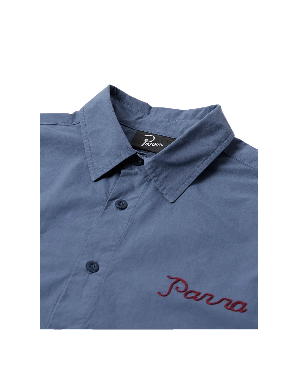 By Parra The End Books Short Sleeve Shirt Blue