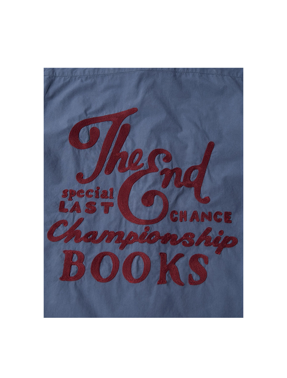 By Parra The End Books Short Sleeve Shirt Blue