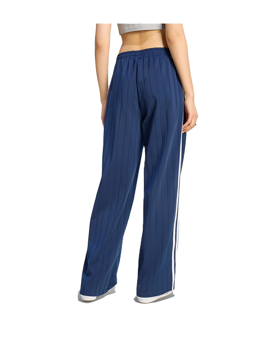 Adidas Pinstripe Firebird Loose Track Pants W Night Indigo White Grey Two