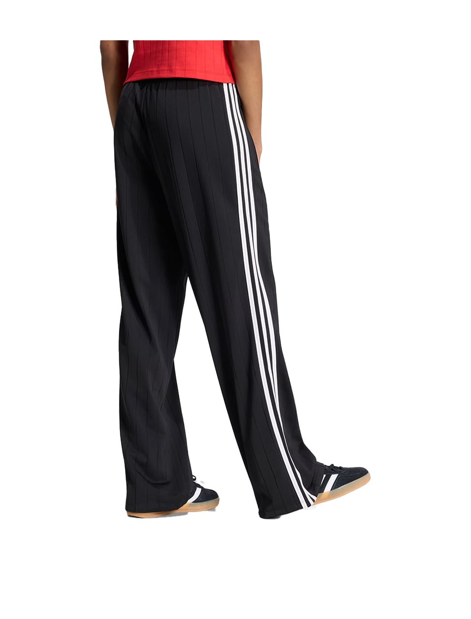 Adidas Pinstripe Firebird Loose Track Pants W Black White Grey Two
