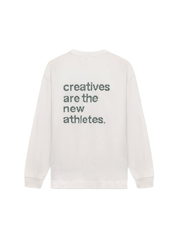 The New Originals CATNA Crossstitch Longsleeve White