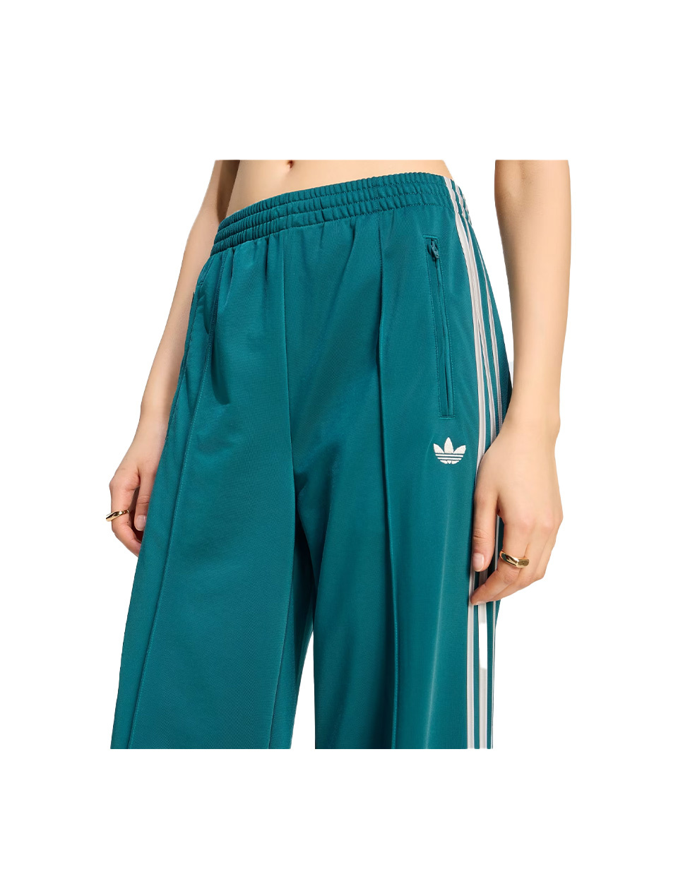 Adidas Firebird Loose Track Pants Rich Green Grey Two