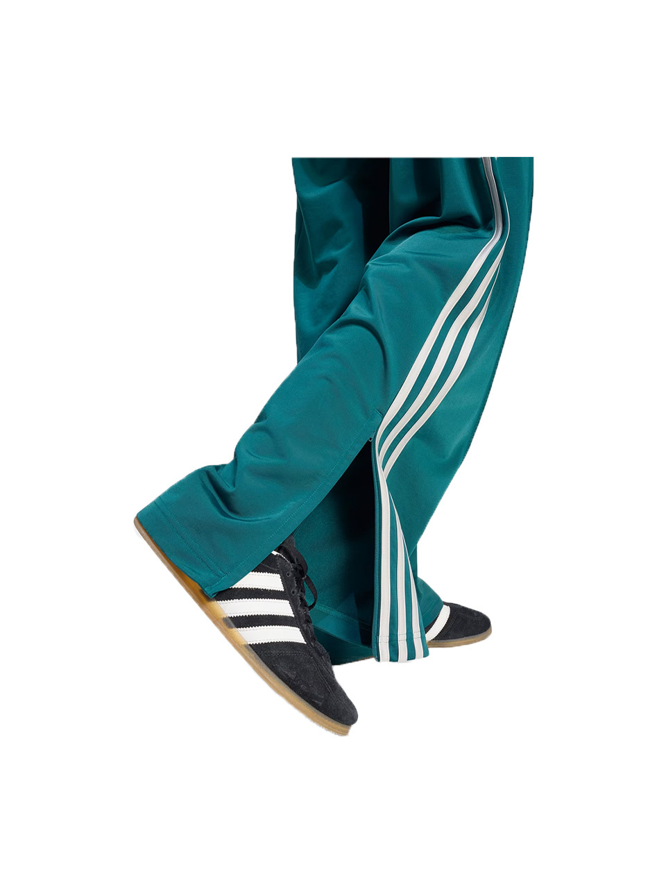 Adidas Firebird Loose Track Pants Rich Green Grey Two