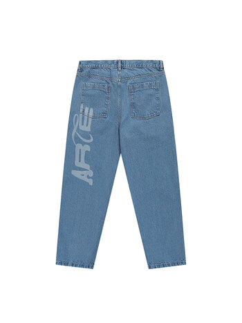 Arte Antwerp Stencil Uniform Denim Pants Denim Bleach