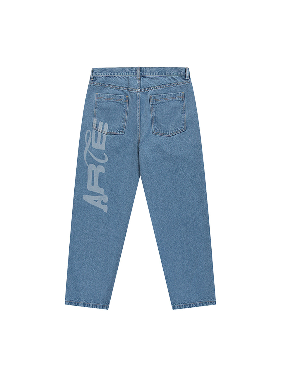 Arte Antwerp Stencil Uniform Denim Pants Denim Bleach