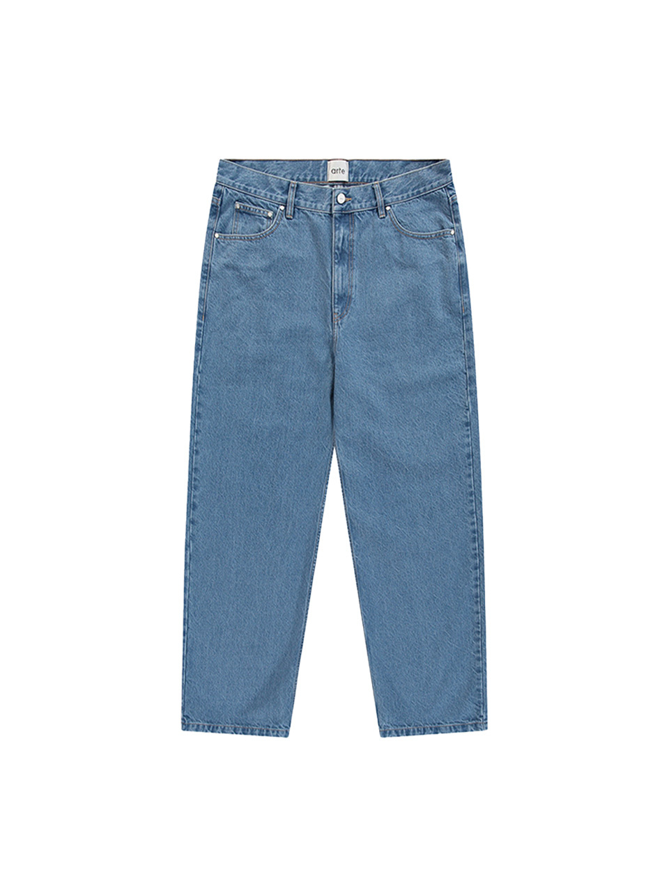 Arte Antwerp Stencil Uniform Denim Pants Denim Bleach