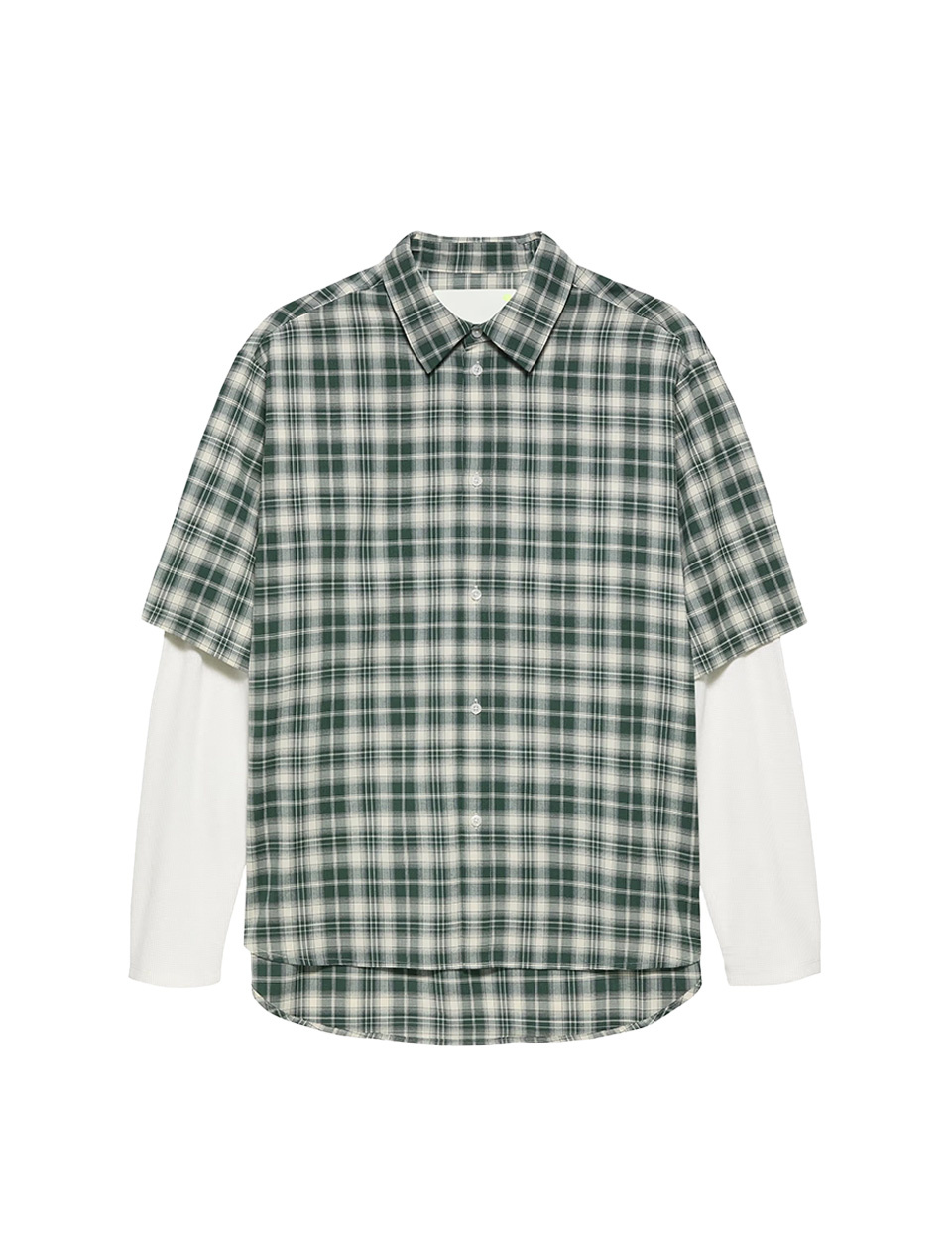 New Amsterdam Surf Association Double Layer Shirt Green White Check
