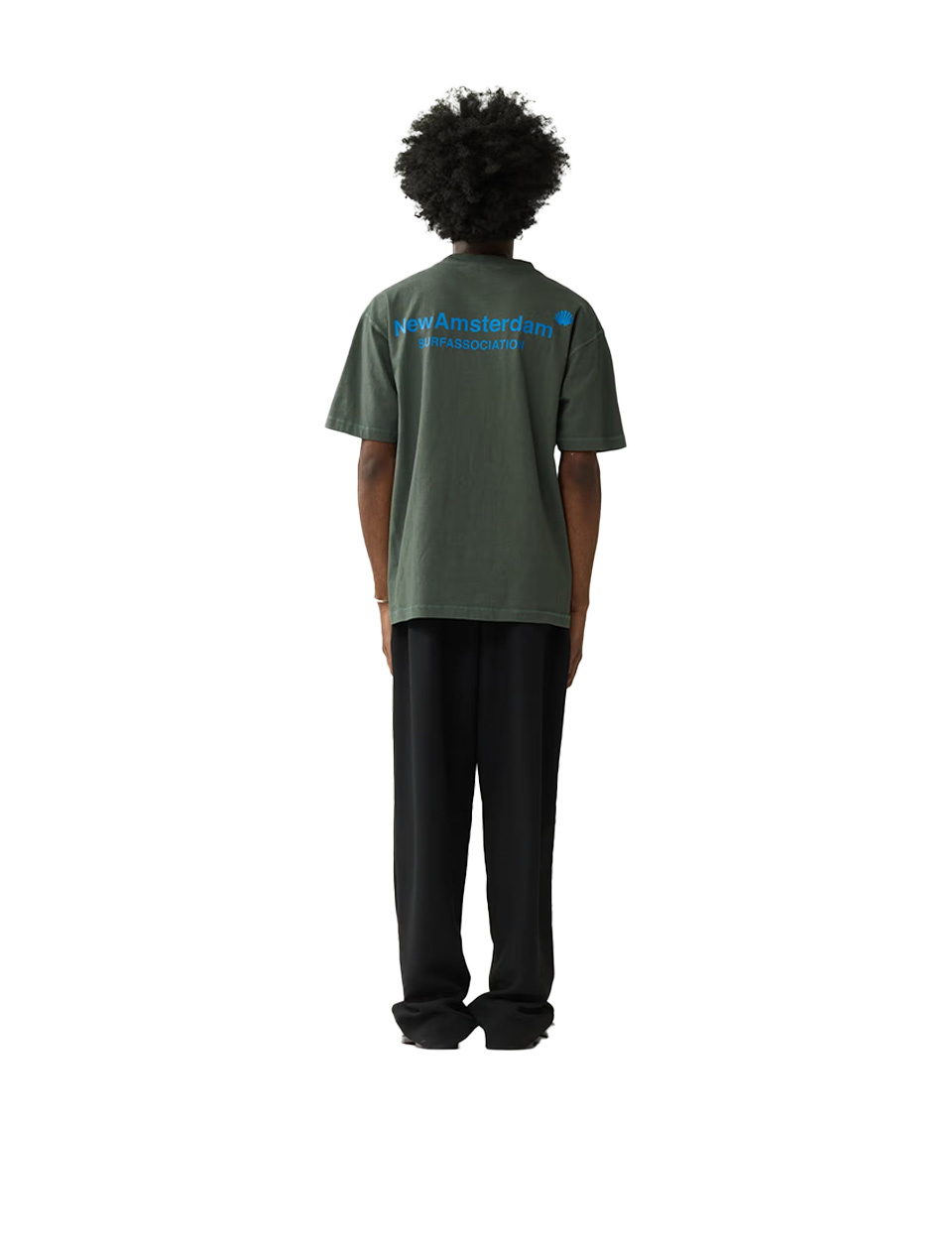 New Amsterdam Surf Association Logo Tee Teal Deap Sea