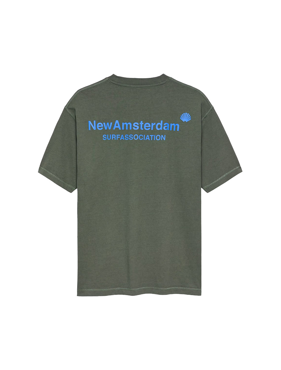 New Amsterdam Surf Association Logo Tee Teal Deap Sea