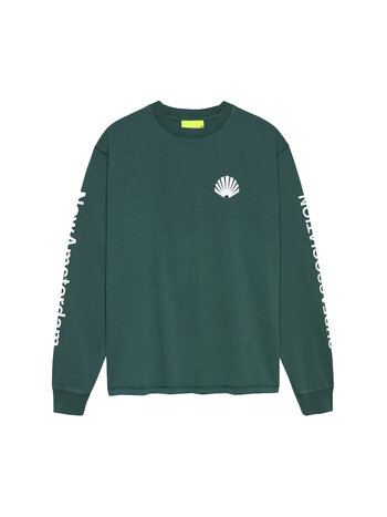 New Amsterdam Surf Association Logo Longsleeve Bottle Green White