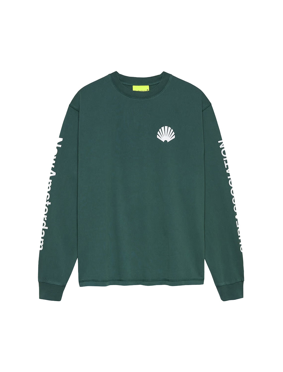 New Amsterdam Surf Association Logo Longsleeve Bottle Green White