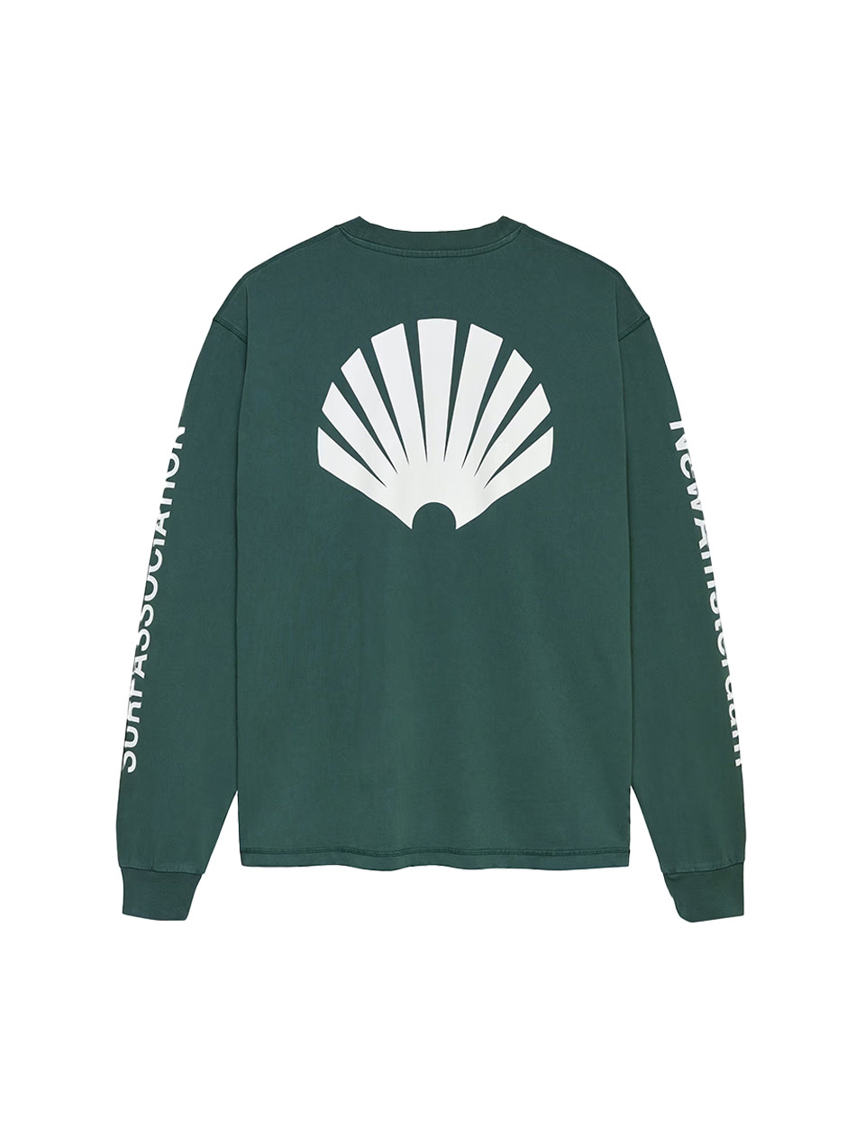 New Amsterdam Surf Association Logo Longsleeve Bottle Green White