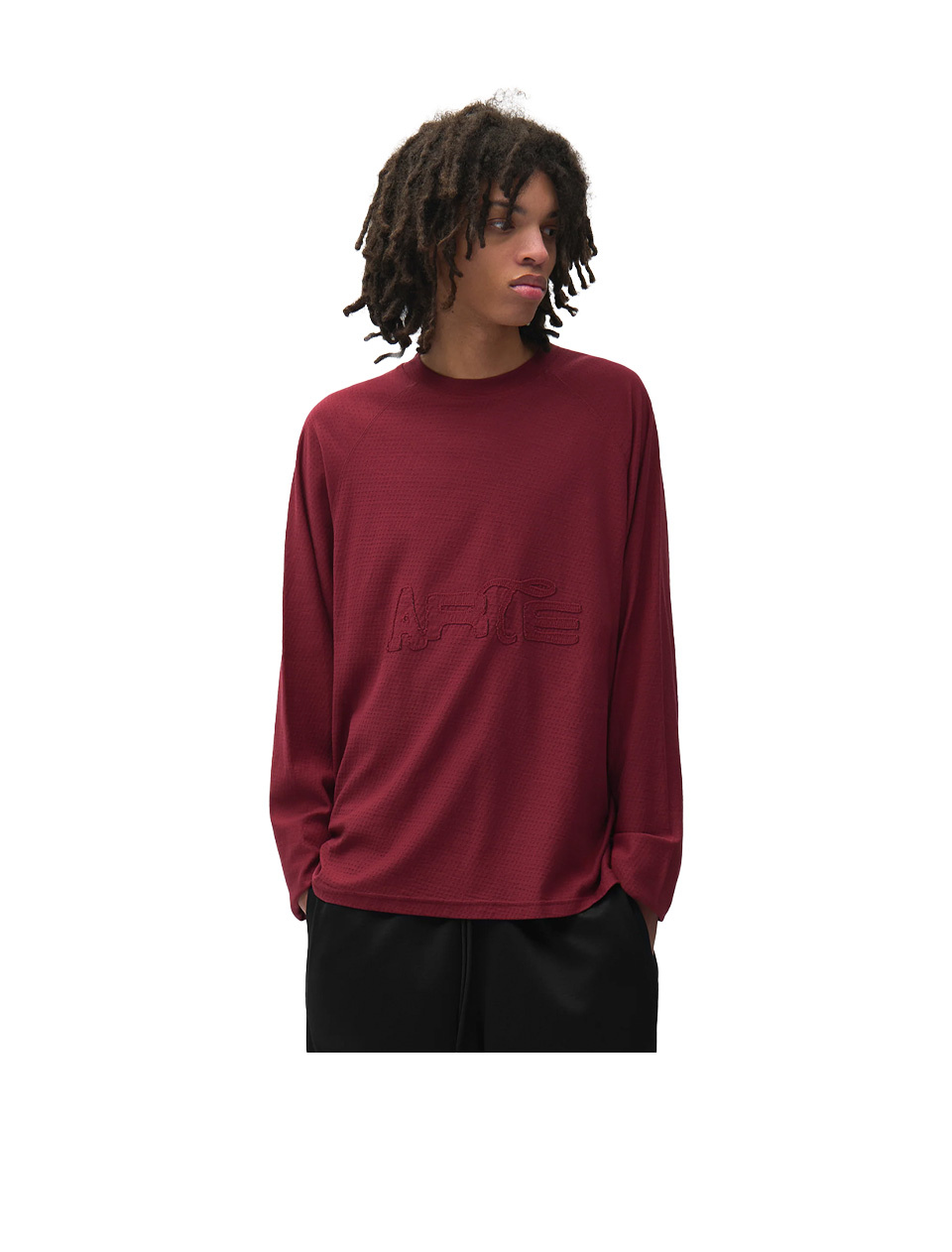 Arte Antwerp Mesh Aero Patch Longsleeve Bordeaux