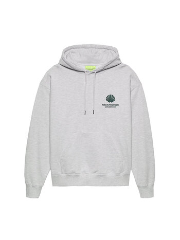 New Amsterdam Surf Association Logo Hoodie Ash Bottle Green