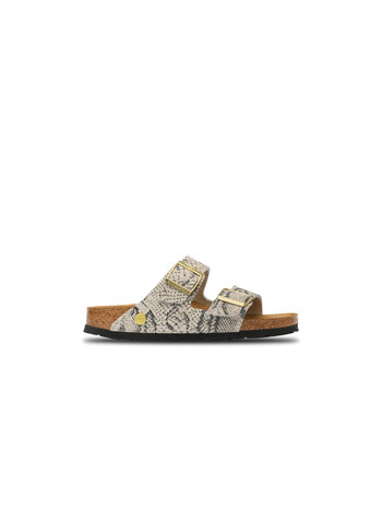 Birkenstock Arizona Rivet Logo Suede Snake Oyster