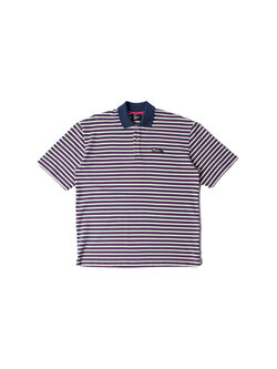 By Parra Flag Striper PoloShirt Purple Pink