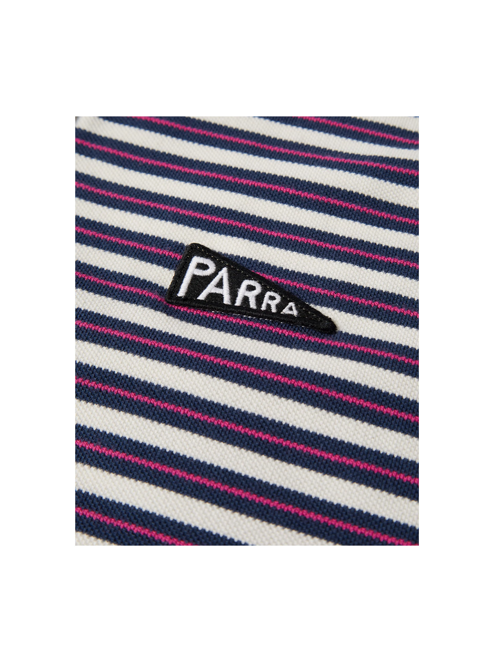 By Parra Flag Striper PoloShirt Purple Pink