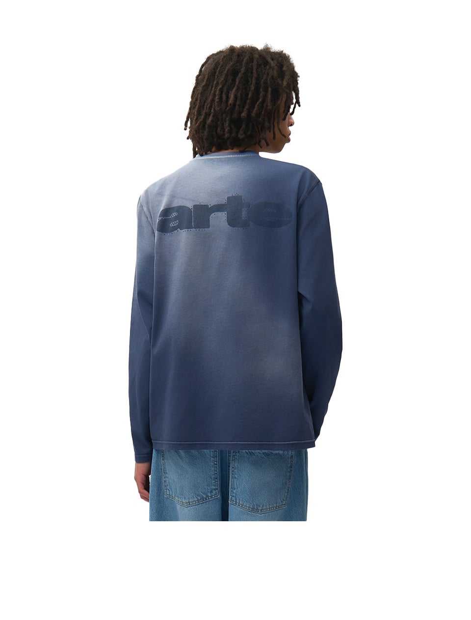 Arte Antwerp Stencil Sunfade Longsleeve Navy