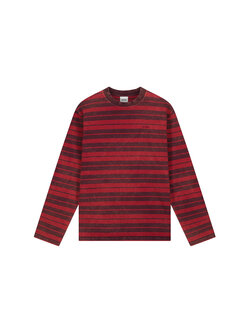 Arte Antwerp Sunfade Striped Longsleeve Bordeaux