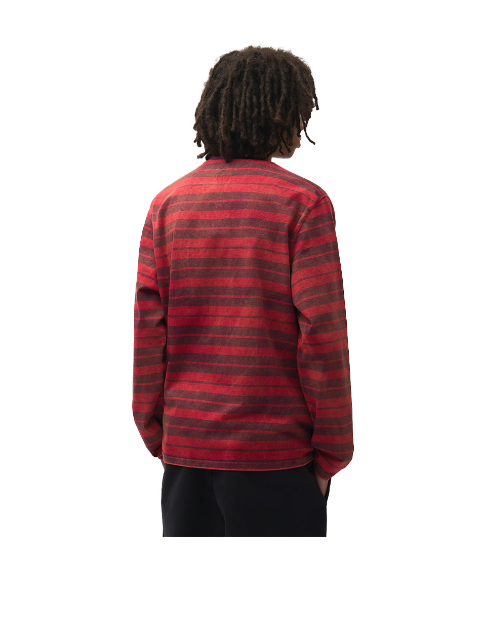 Arte Antwerp Sunfade Striped Longsleeve Bordeaux