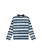 Arte Antwerp Sunfade Striped Longsleeve Navy Light Blue