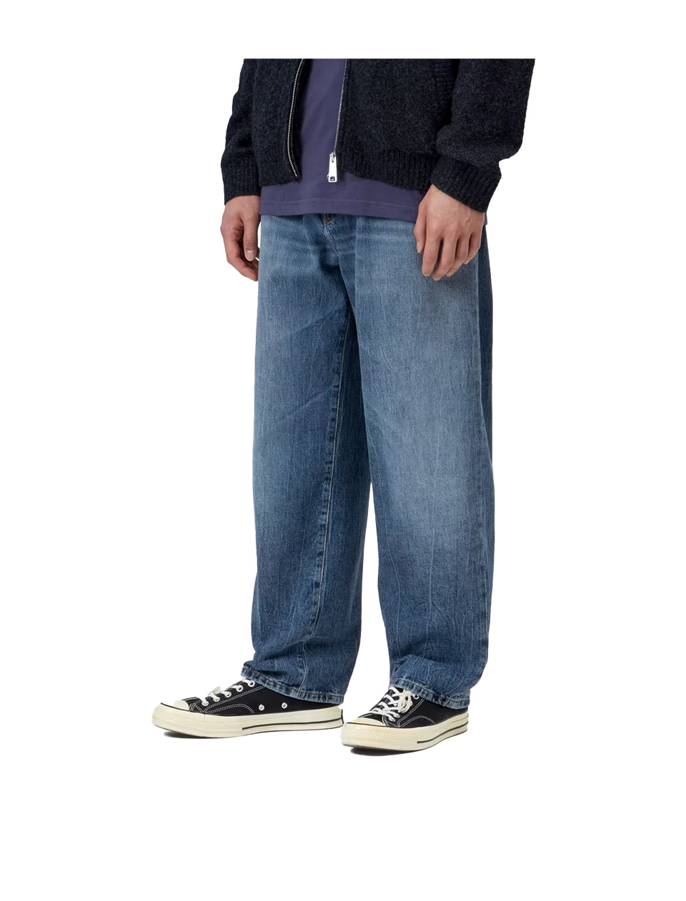 Carhartt WIP Aaron Pant Denim Blue Marble Used Wash