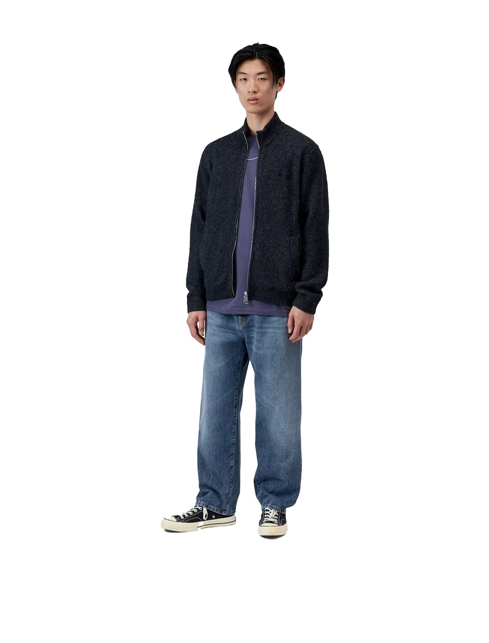 Carhartt WIP Aaron Pant Denim Blue Marble Used Wash
