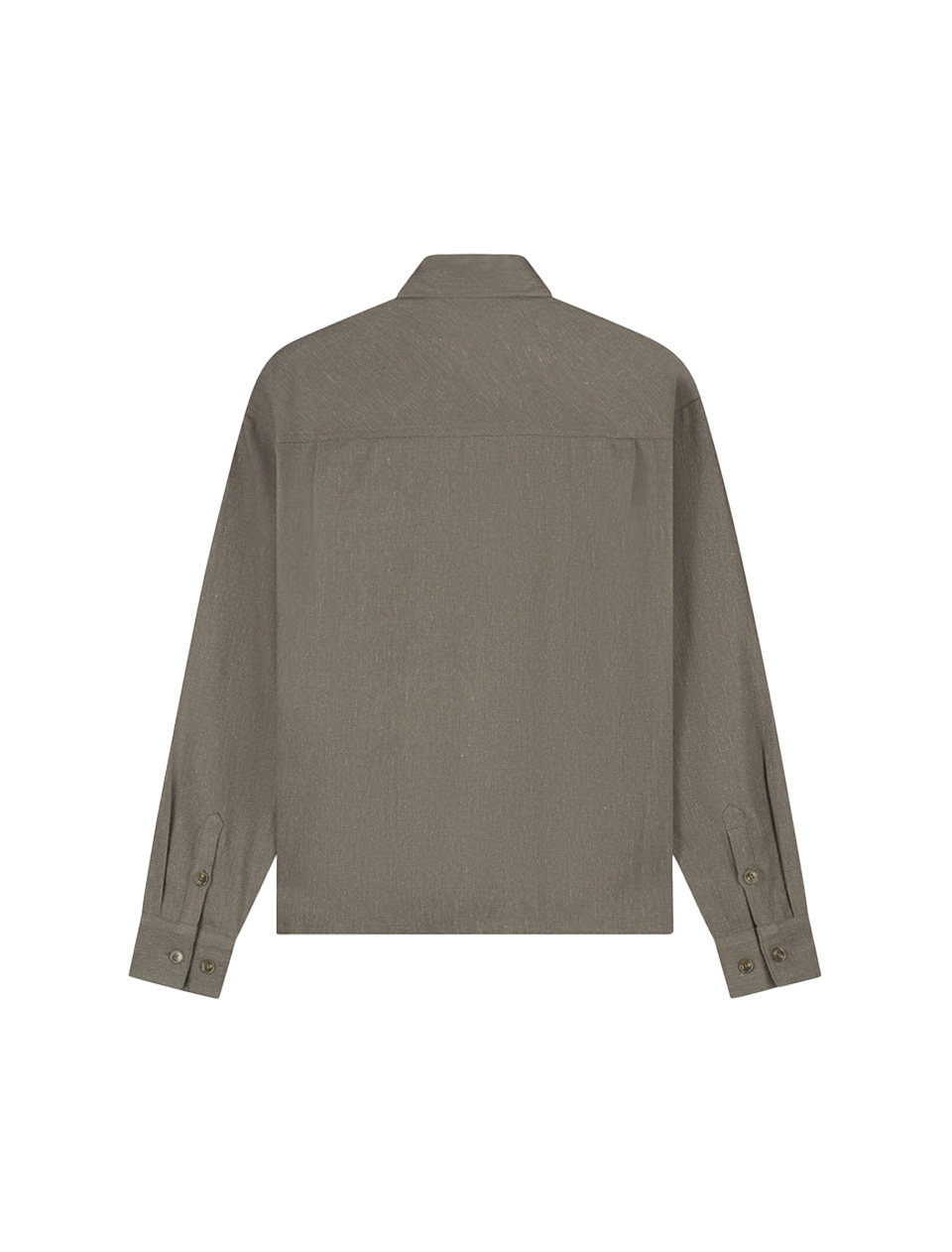 OLAF Textured Boxy Shirt Chocolate Chip