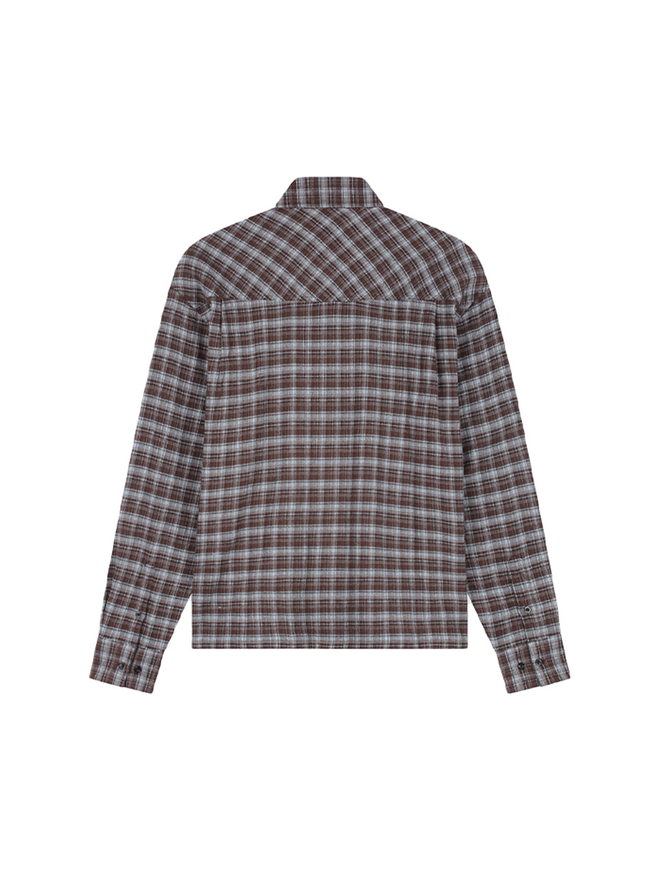 OLAF Flannel Boxy Shirt Chocolate Plum Windsurfer