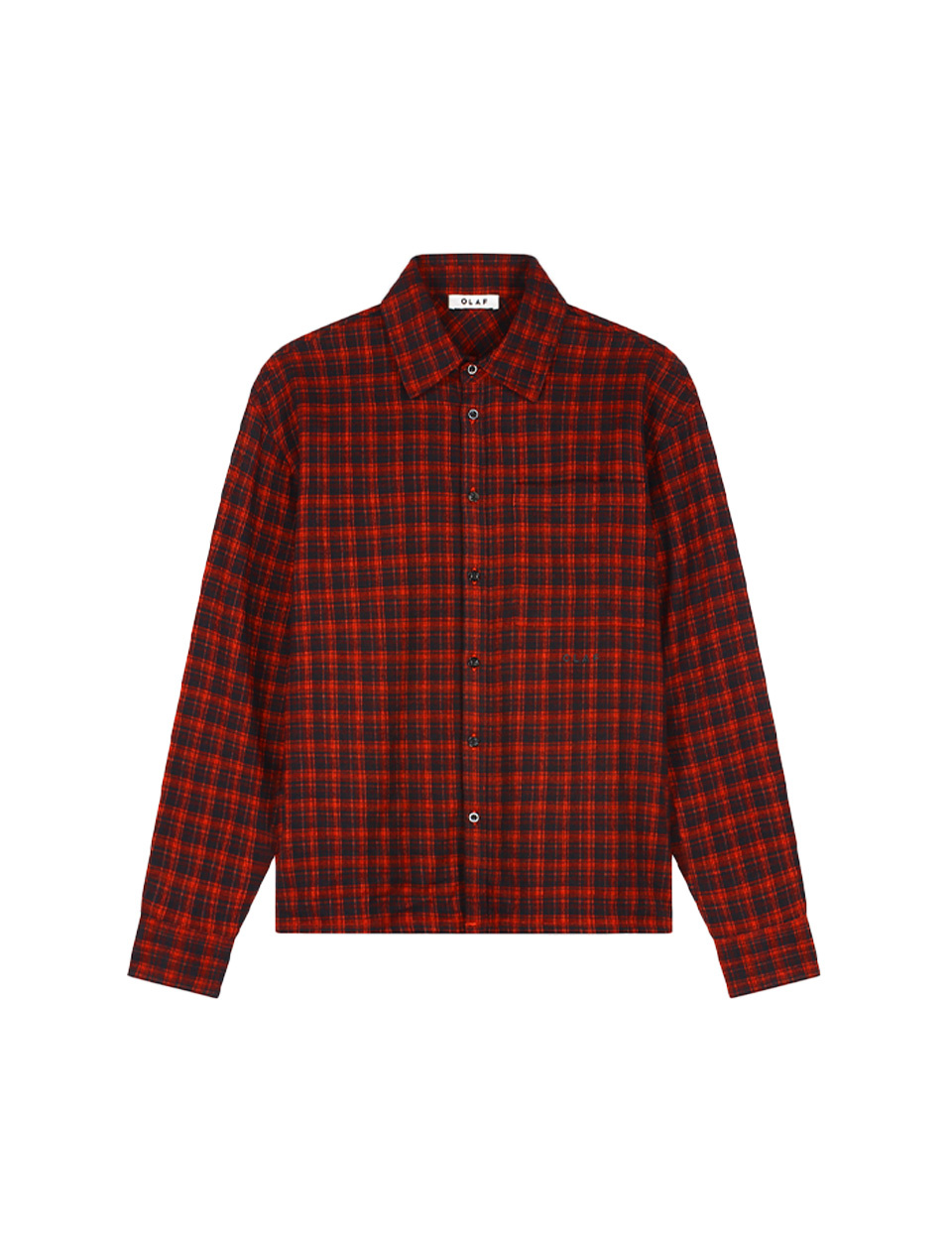 OLAF Flannel Boxy Shirt Black Adrenaline Rush