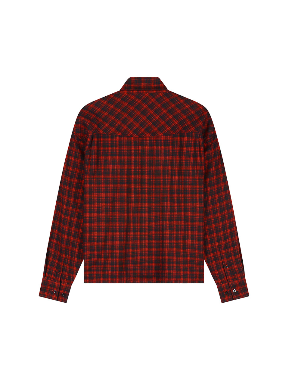OLAF Flannel Boxy Shirt Black Adrenaline Rush