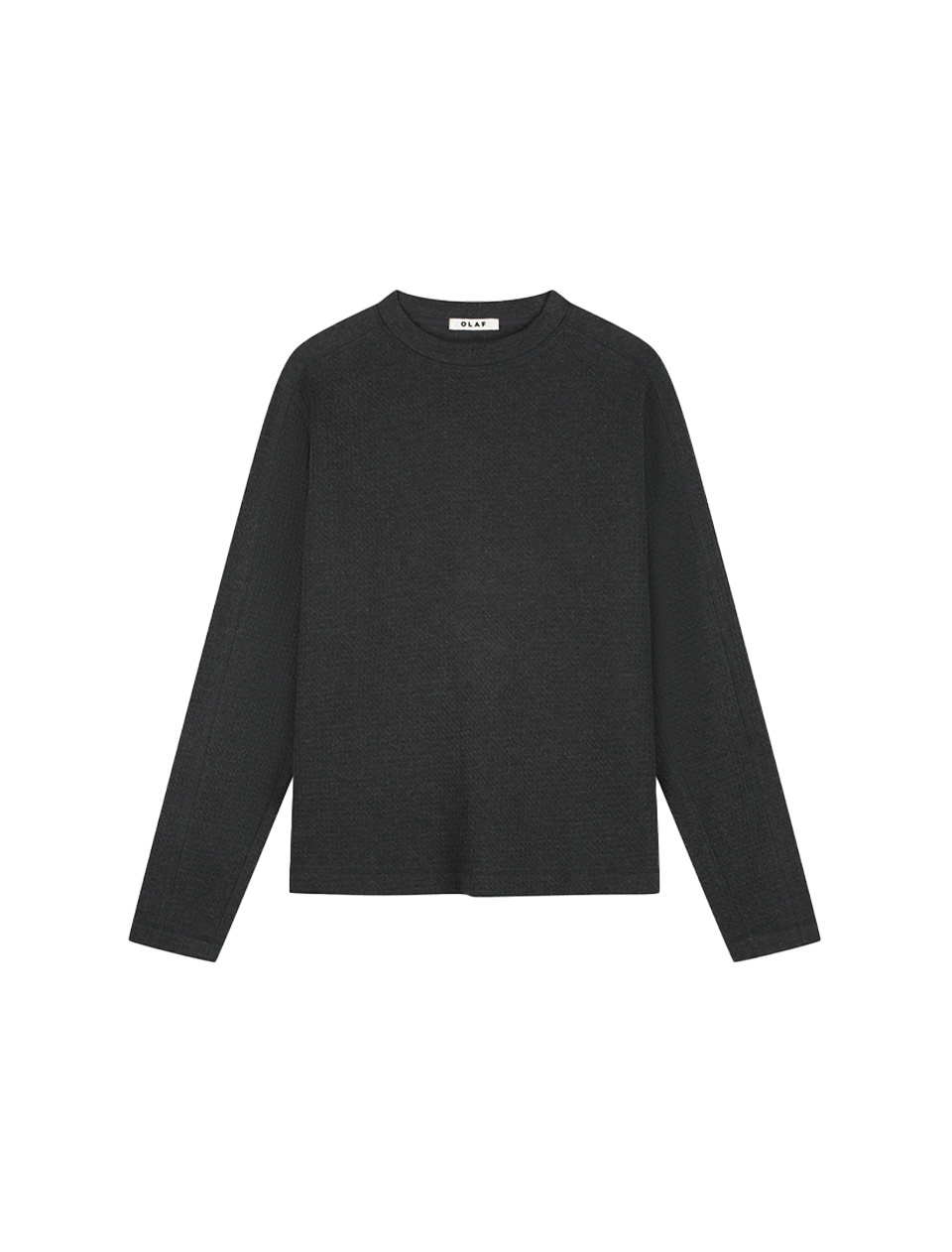 OLAF Waffle Crewneck Charcoal