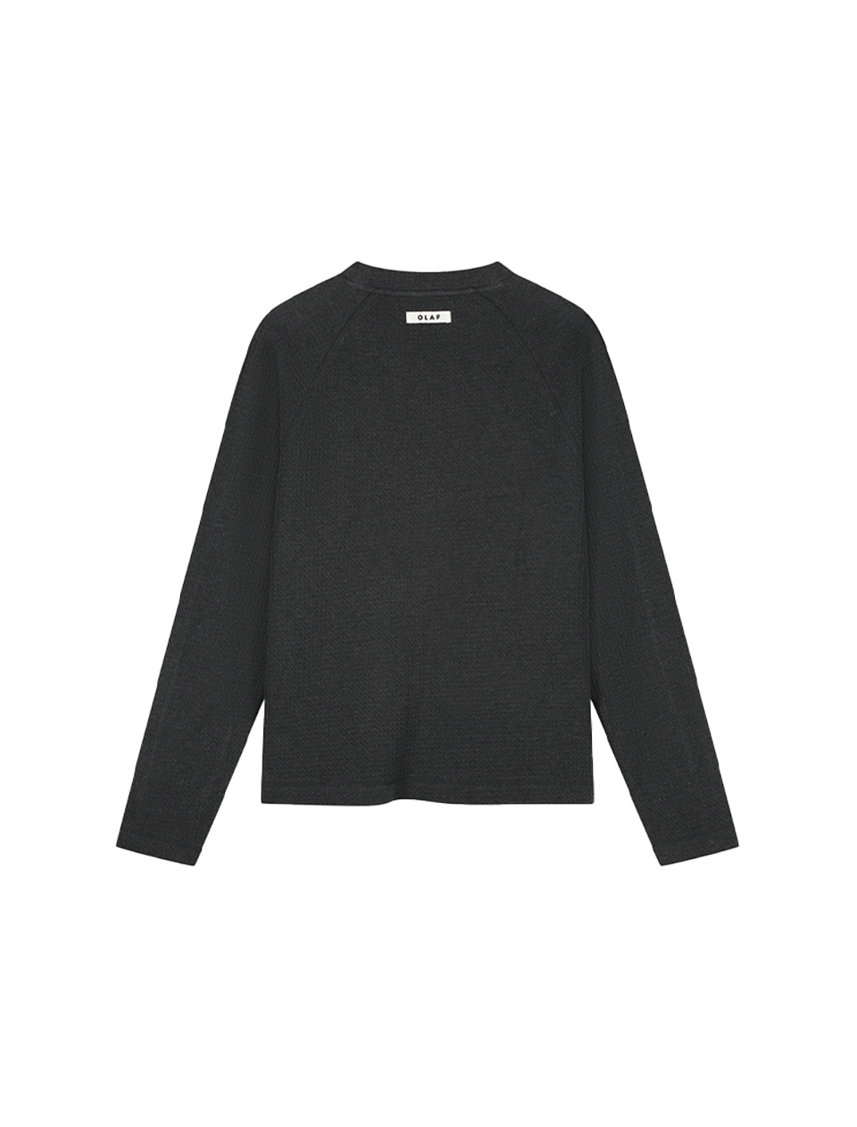 OLAF Waffle Crewneck Charcoal