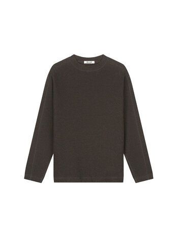OLAF Waffle Crewneck Chocolate Plum