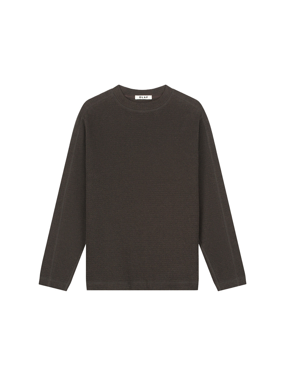 OLAF Waffle Crewneck Chocolate Plum