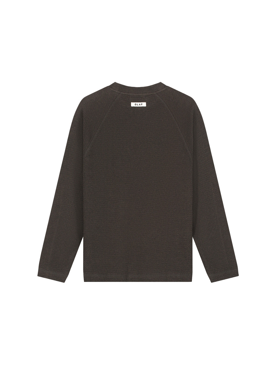 OLAF Waffle Crewneck Chocolate Plum