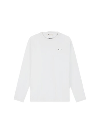 OLAF Western Logo LS Tee Optical White