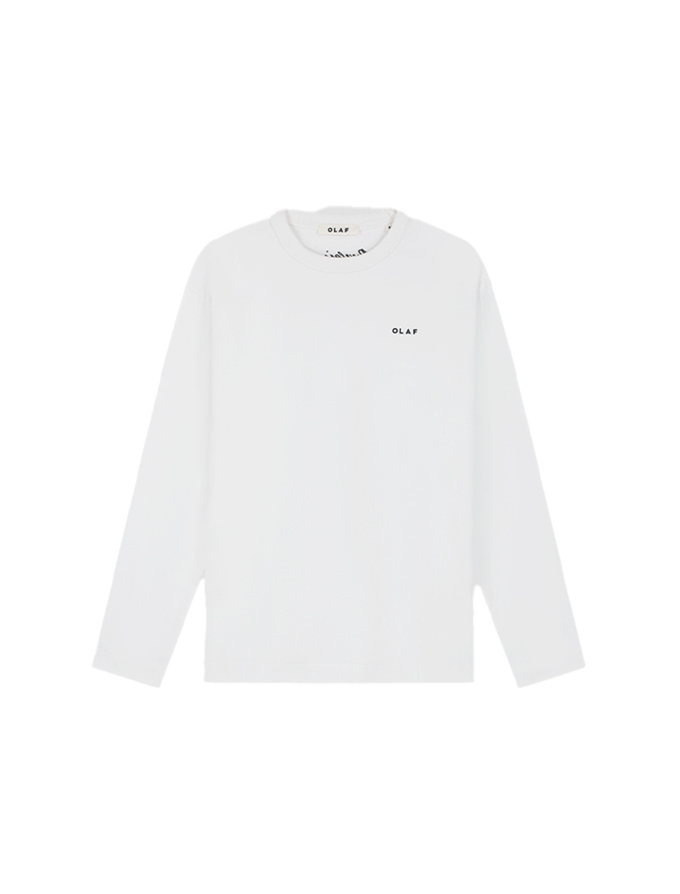 OLAF Western Logo LS Tee Optical White