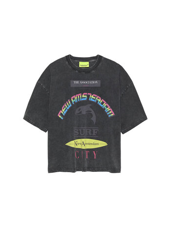 New Amsterdam Surf Association Announcement Tee Black
